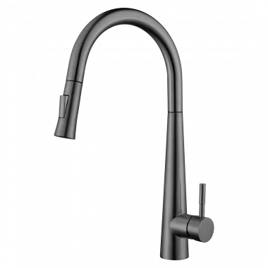 ברז למטבח פיה נשלפת - גאן מטאל