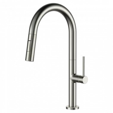 ברז למטבח מינימל פיה נשלפת - ניקל מוברש