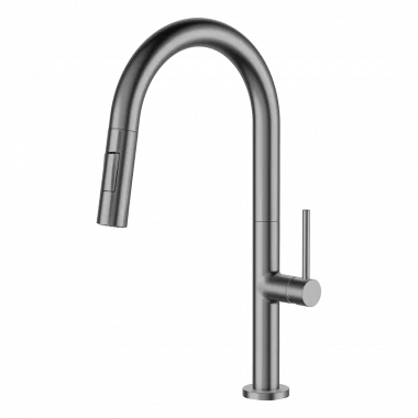 ברז למטבח מינימל פיה נשלפת - גאן מטל