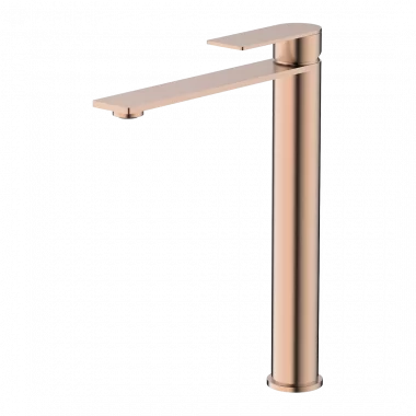 ברז פרח קצר גבוה D - רוז גולד