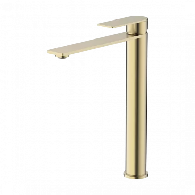 ברז פרח קצר גבוה D - זהב מוברש