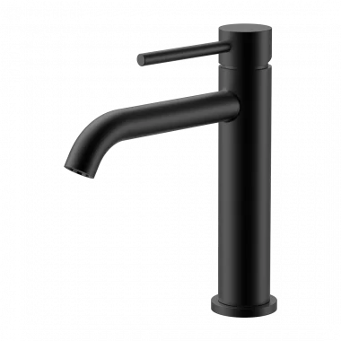 ברז פרח קצר ידית סטיק - שחור מט