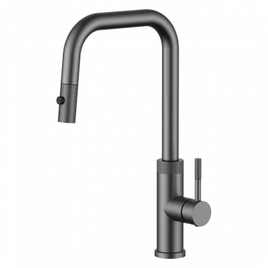 ברז למטבח פיה מעוצבת נשלפת - גאן מטל